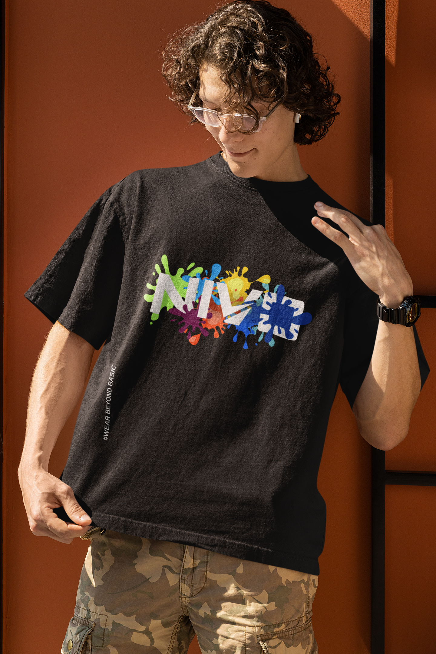 NIVO Colour Splash β Oversized Street Tee